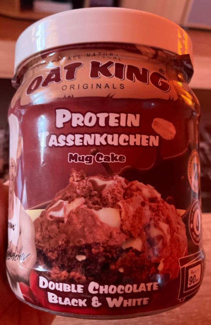 Fotografie - Protein Tassenkuchen Mug Cake Double Chocolate Black & White Oat King