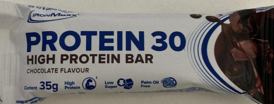 Fotografie - Protein 30 High protein bar Chocolate IronMaxx