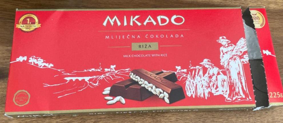 Fotografie - Mliječna čokolada Riža Mikado
