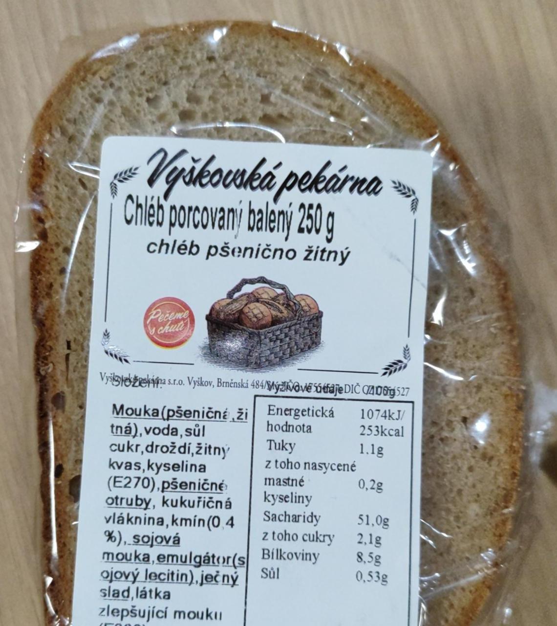 Fotografie - Chléb pšenično žitný Vyškovská pekárna