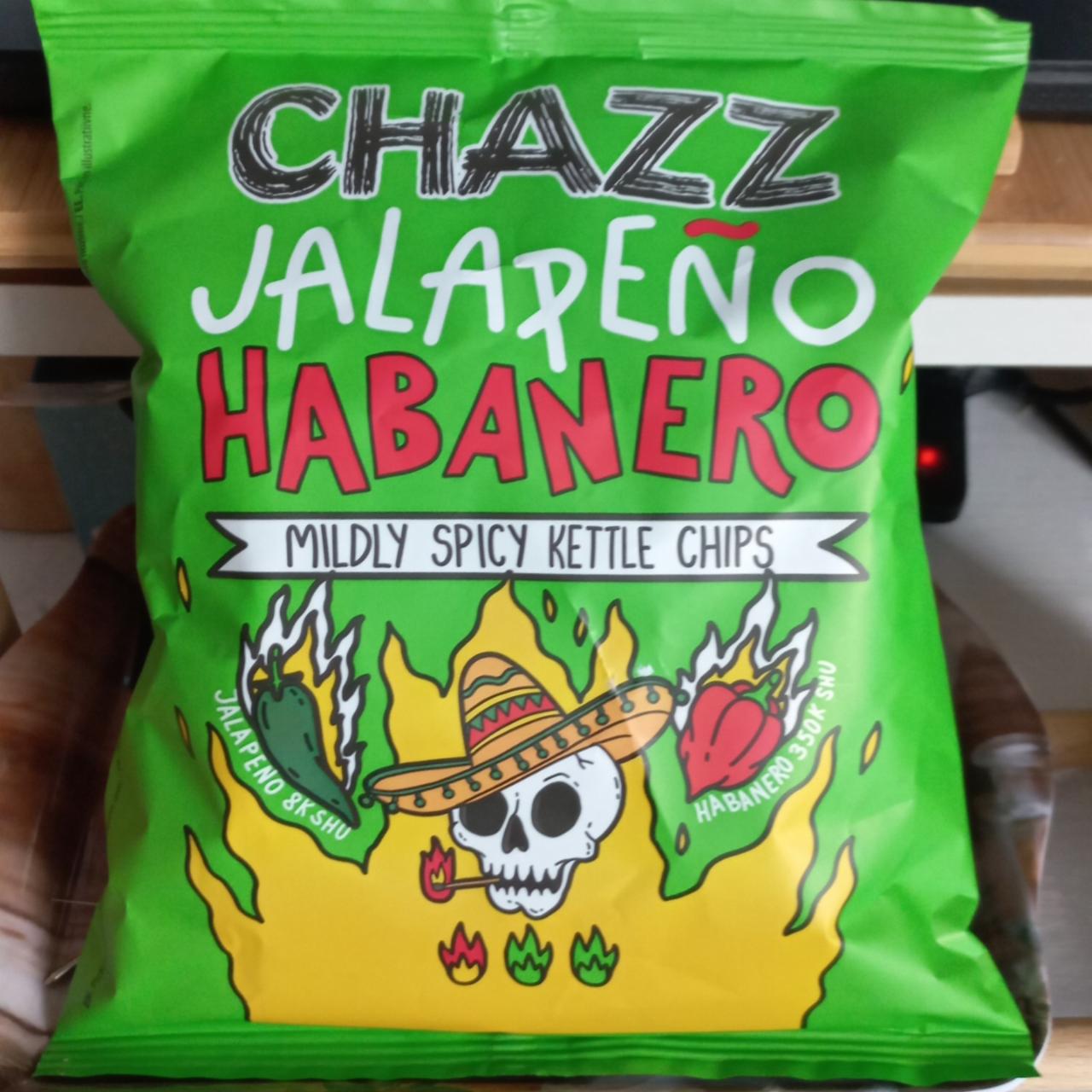 Fotografie - Jalapeño Habanero Mildly Spicy Kettle Chips Chazz