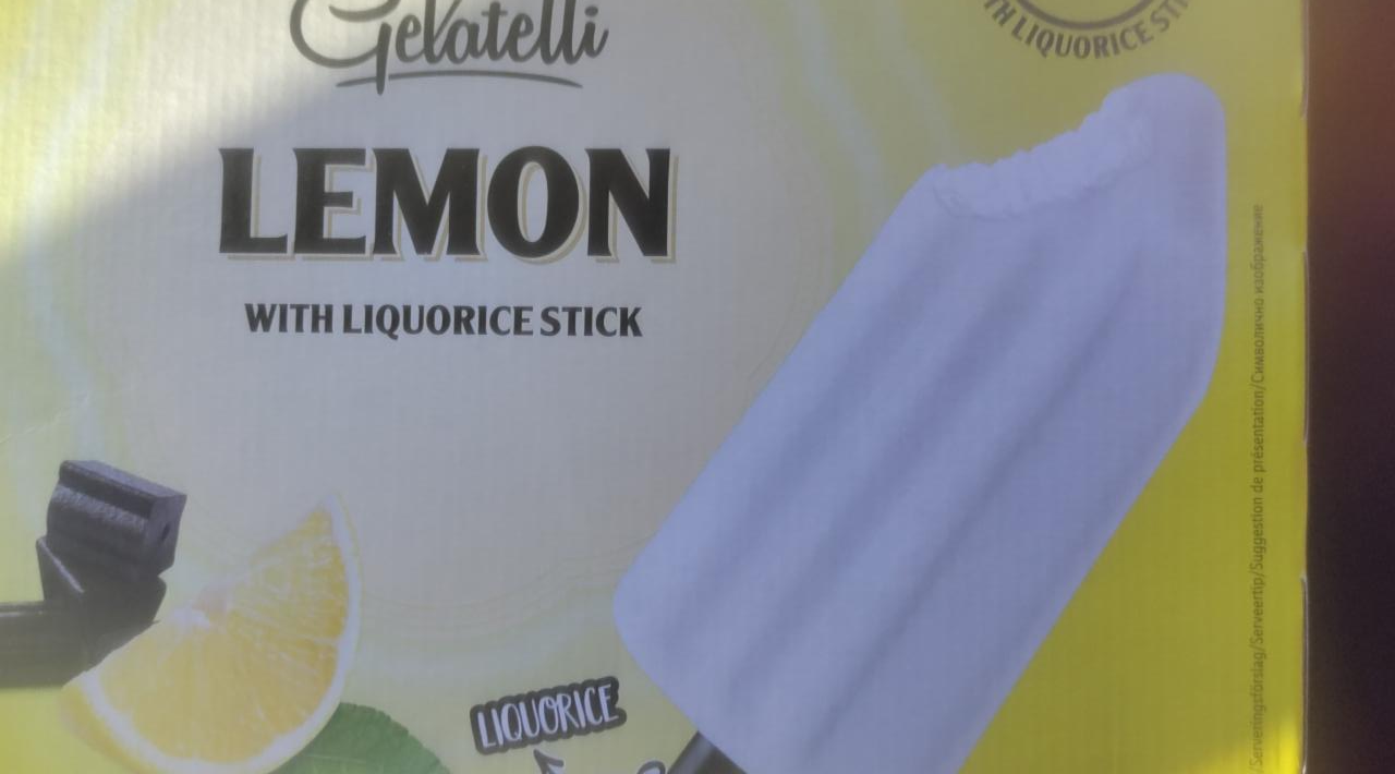 Fotografie - Lemon with Liquorice Stick Gelatelli