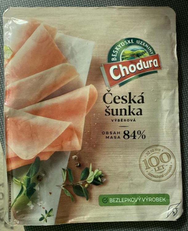 Fotografie - Česká šunka výběrová 84% masa Chodura