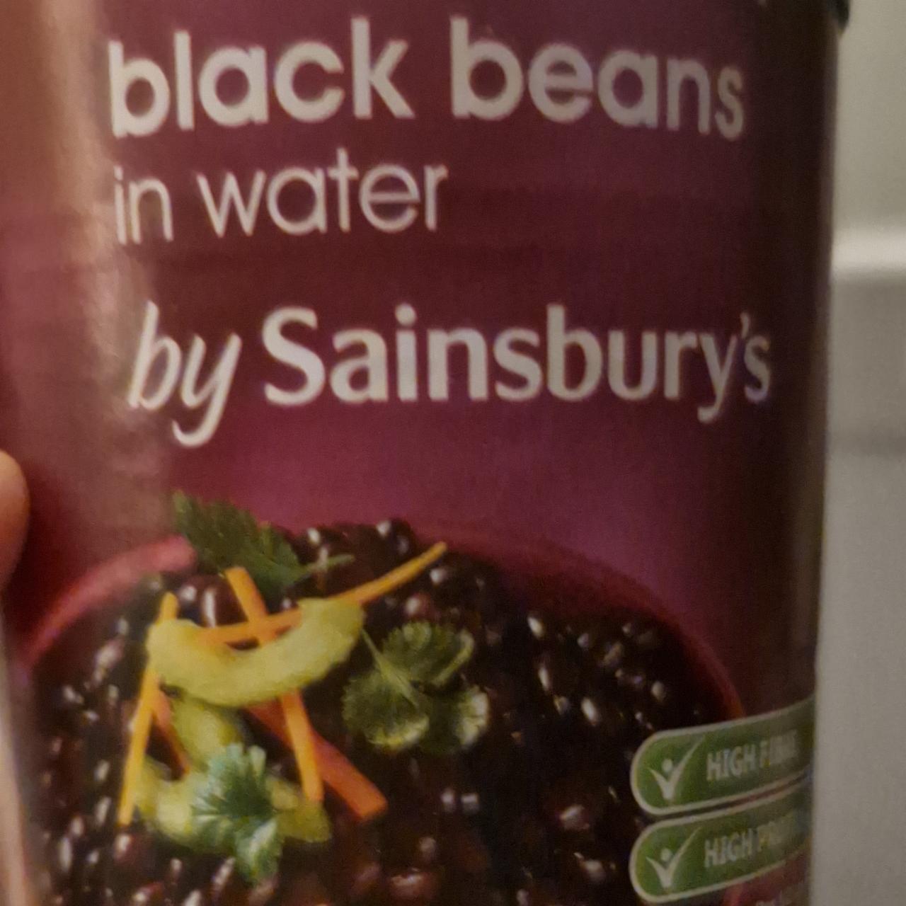 Fotografie - Black beans in water by Sainsbury's