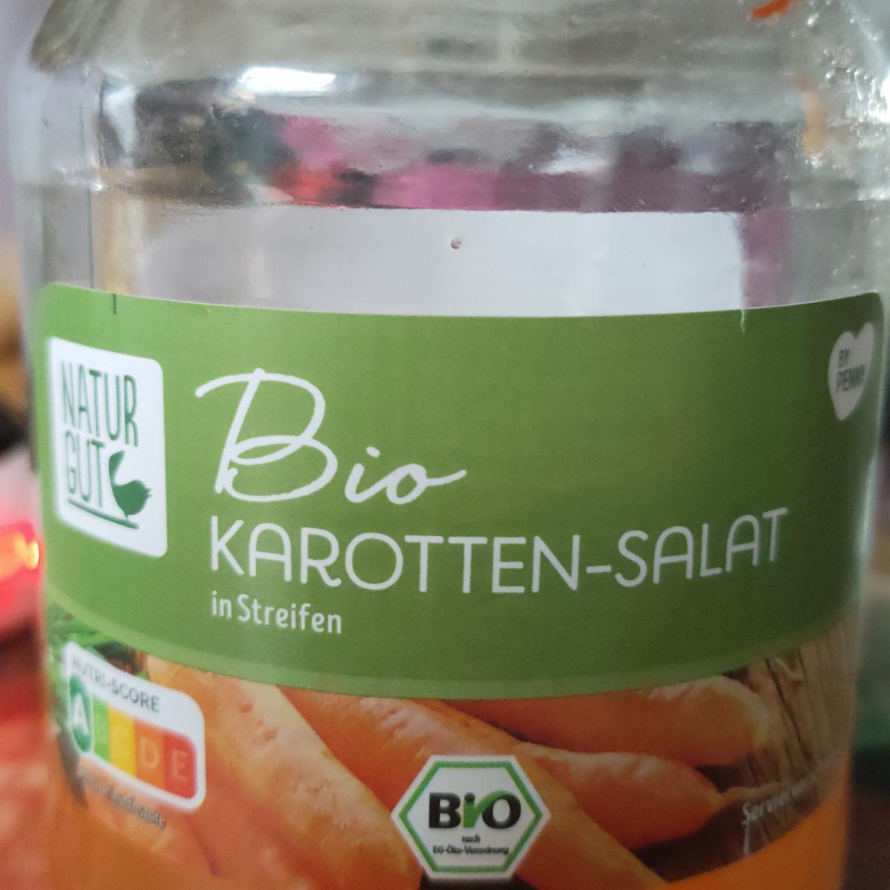 Fotografie - Bio Karotten-Salat in Streifen Natur Gut