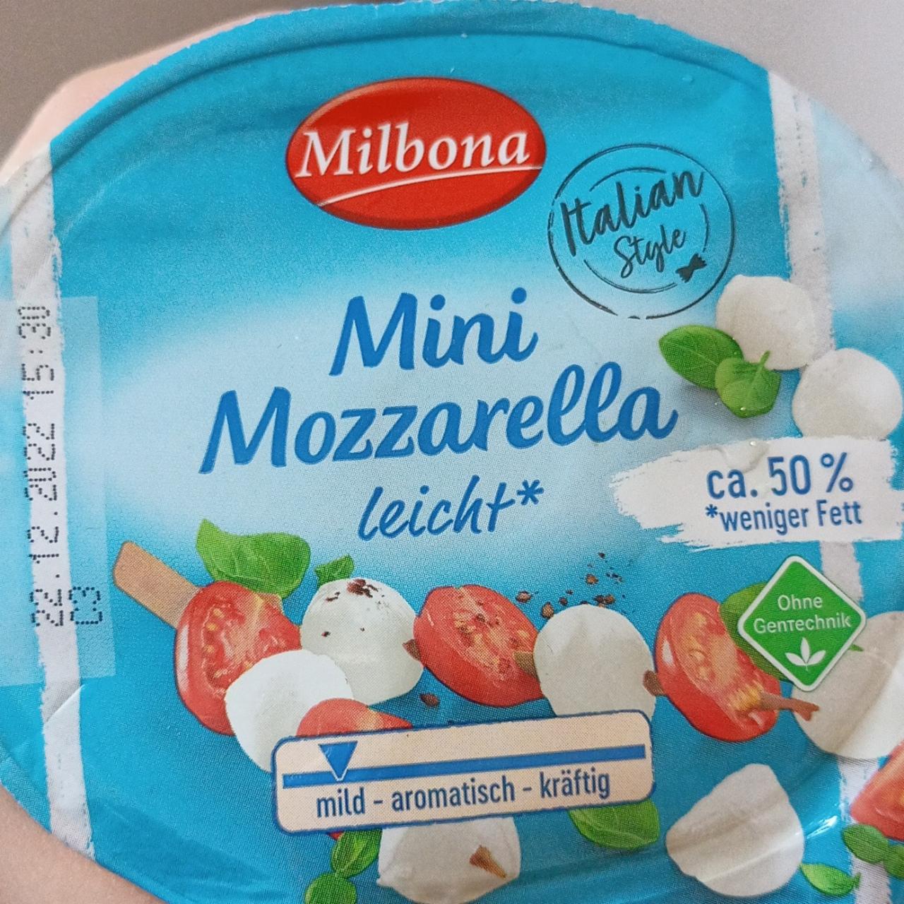 Fotografie - Mini mozzarella light Milobona