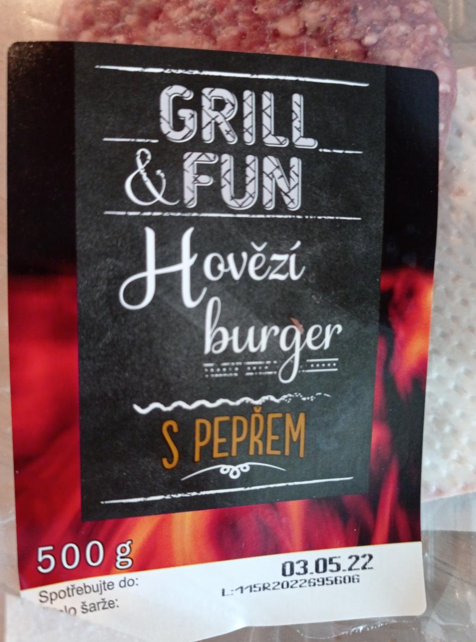 Fotografie - Hovězí burger s pepřem Grill & Fun