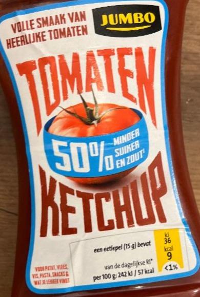 Fotografie - Tomaten ketchup 50% MInder suiker en zout Jumbo