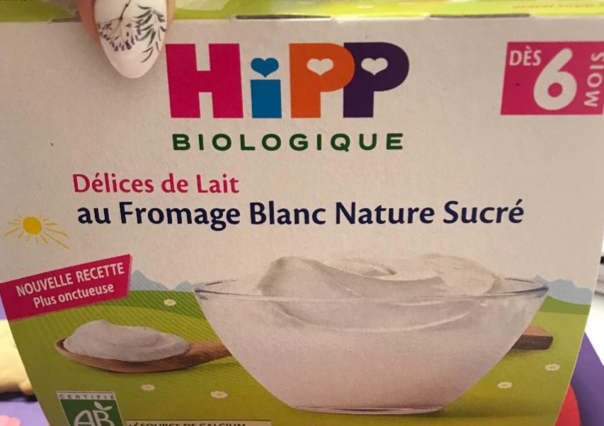 Fotografie - Délices de lait au formage blan nature sucré Hipp