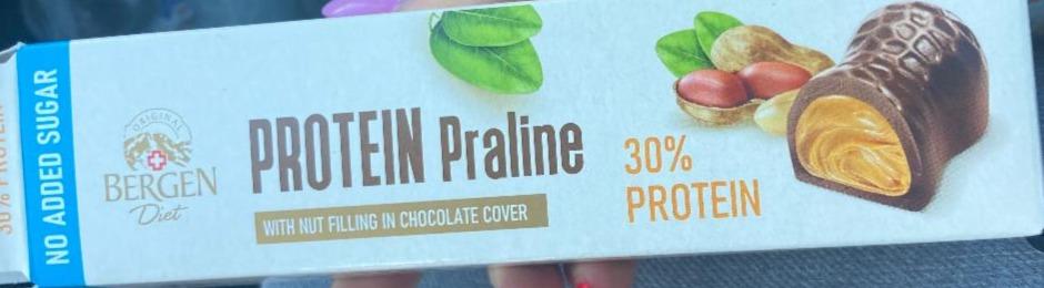 Fotografie - Protein Praline with Nut filling in Chocolate cover Bergen