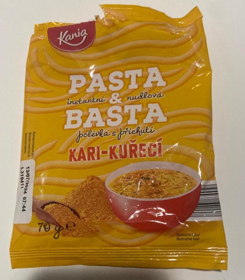 Fotografie - Instantní nudlová polévka s příchutí kuřecí kari Pasta&Basta Kania