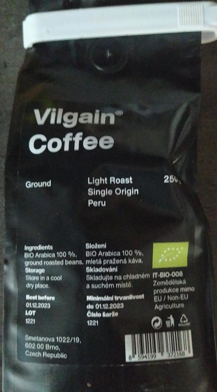 Fotografie - Bio Coffee Single Origin Peru Vilgain
