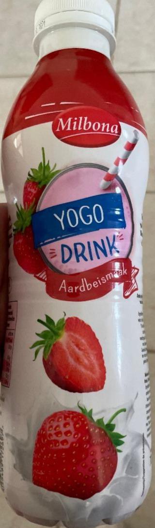 Fotografie - Yogo drink strawberry Milbona