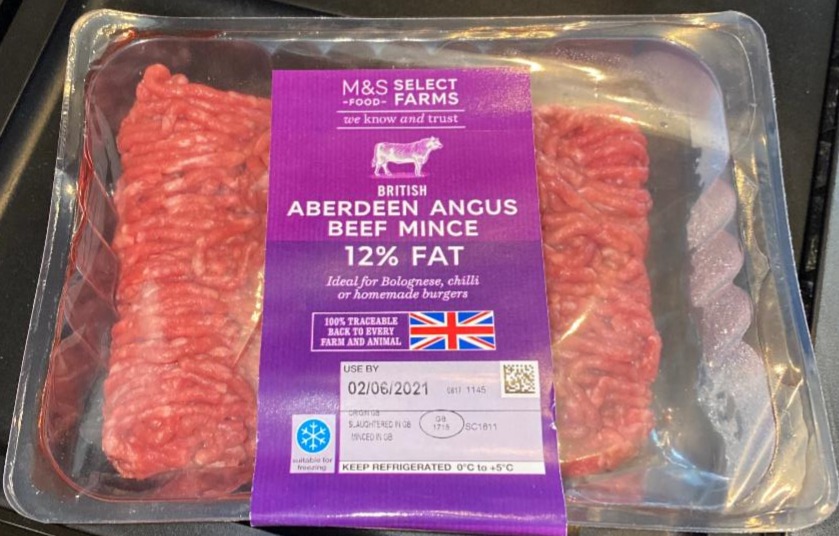 Fotografie - Aberdeen Angus Beef Mince 12% fat M&S Select Farms