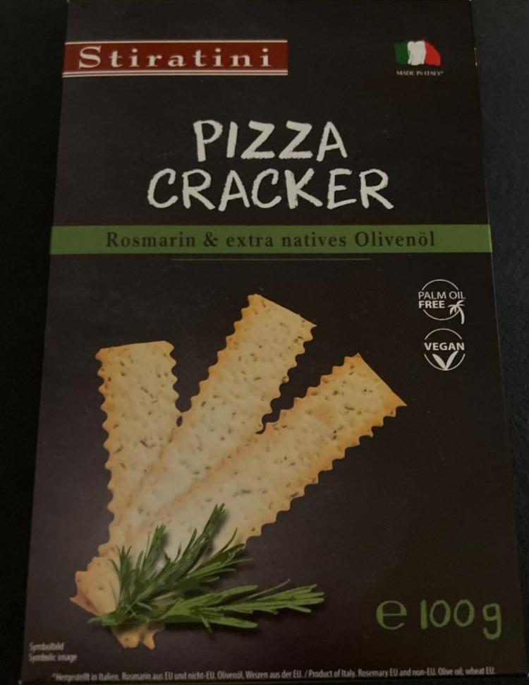 Fotografie - pizza cracker Rosmarin extra natives Olivenöl Stiratini