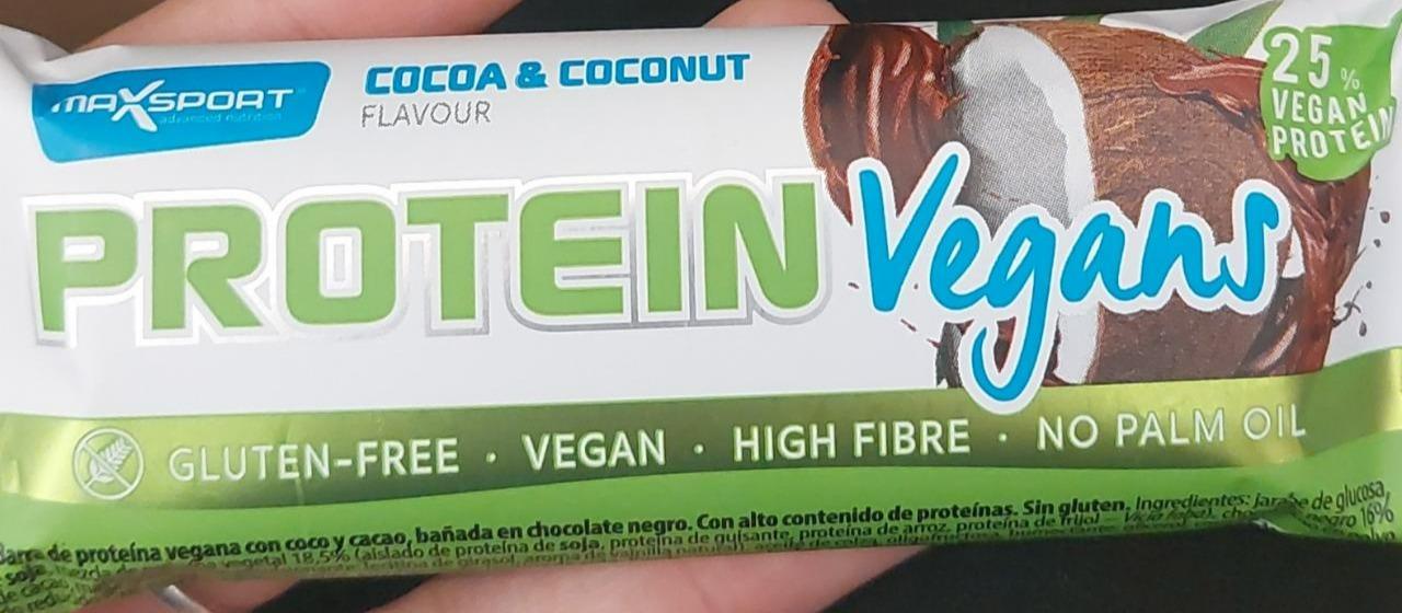 Fotografie - Protein Vegans Cocoa & Coconut flavour MaxSport