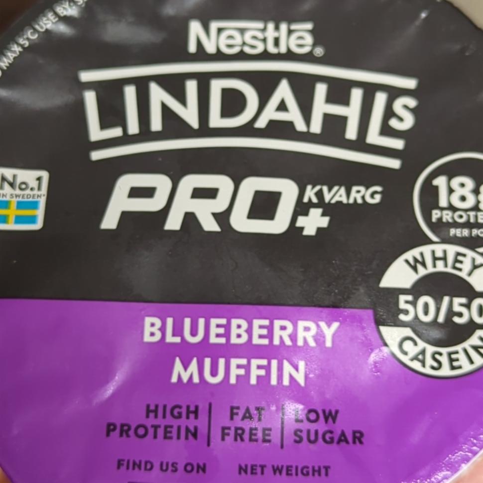 Fotografie - Lindahls Pro+ Kvarg Blueberry Muffin Nestlé