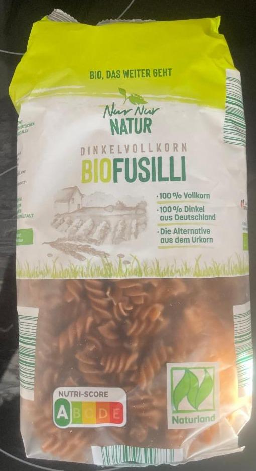 Fotografie - Bio špaldové těstoviny fusilli Nur Nur Natur