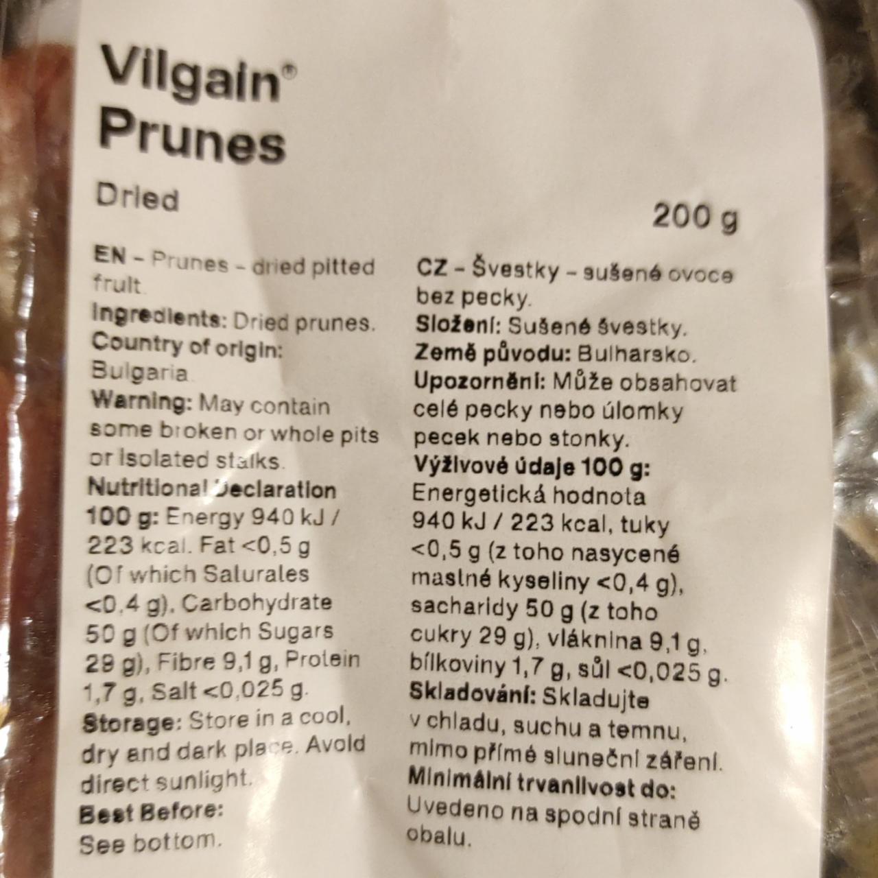 Fotografie - Prunes dried Vilgain