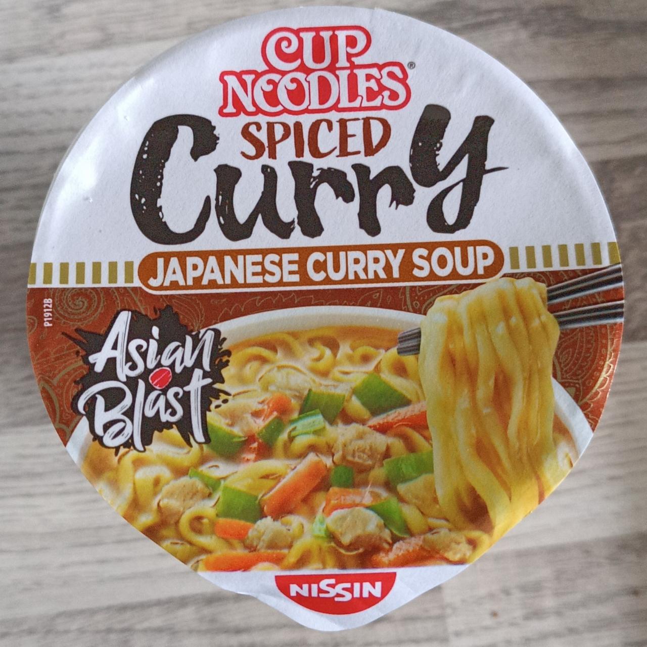 Fotografie - Cup Noodles Spiced Curry Japanese Curry Soup Nissin