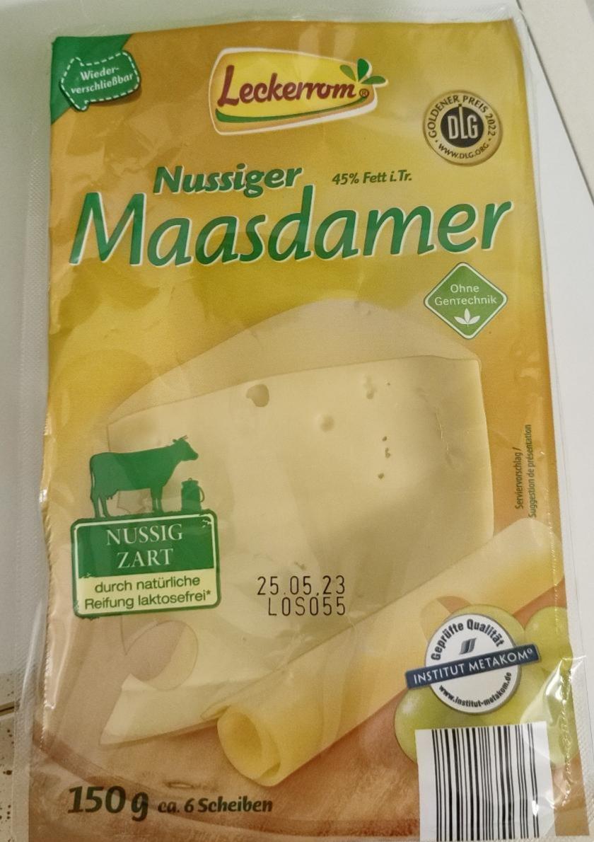 Fotografie - Nussiger Maasdamer 45% Fett Leckerrom