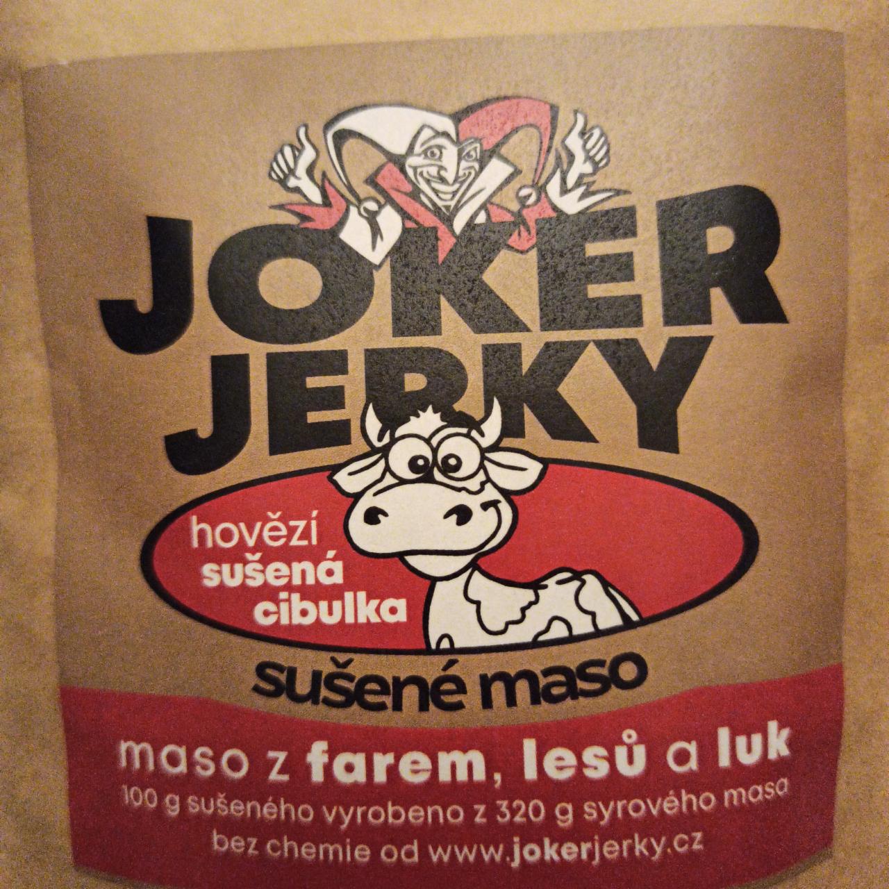 Fotografie - Hovězí sušená cibulka sušené maso Joker Jerky