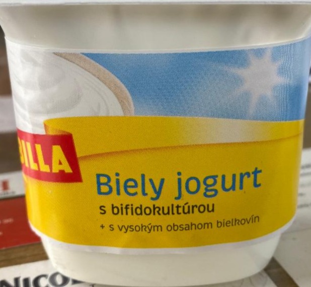 Fotografie - bílý jogurt s bifidokulturou Billa