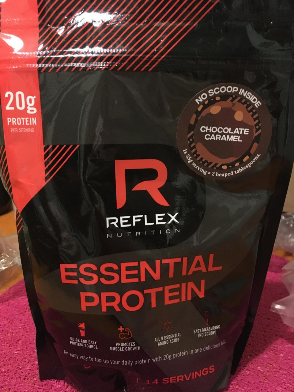 Fotografie - Essential protein chocolate Caramel Reflex Nutrition