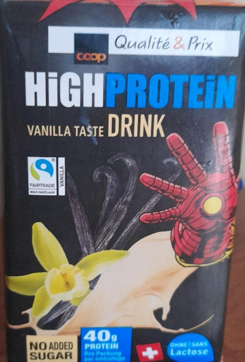 Fotografie - High protein vanilla taste drink Coop Qualite & Prix