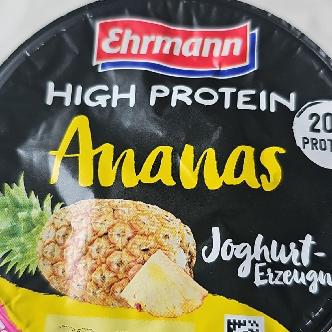 Fotografie - High Protein Ananas Joghurt-Erzeugnis Ehrmann