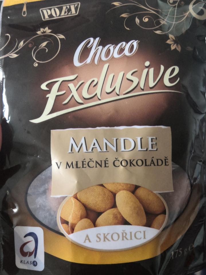 Fotografie - Choco Exclusive Mandle v mléčné čokoládě a skořici Poex