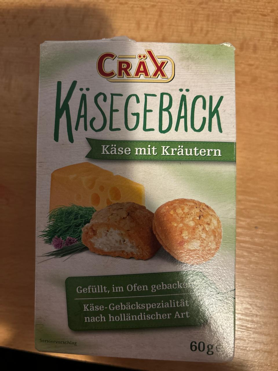 Fotografie - Käsegebäck Käse mit Kräutern Cräx