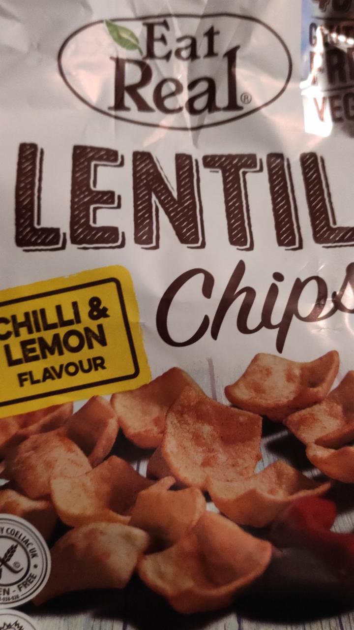 Fotografie - Lentil Chips Chilli & Lemon Eat Real