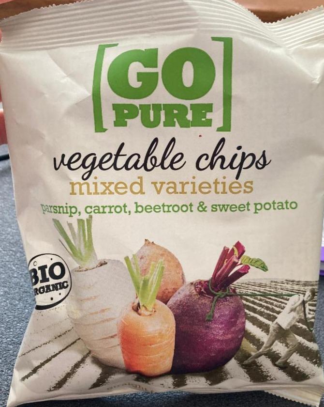 Fotografie - Bio Vegetable Chips mixed varieties Go Pure