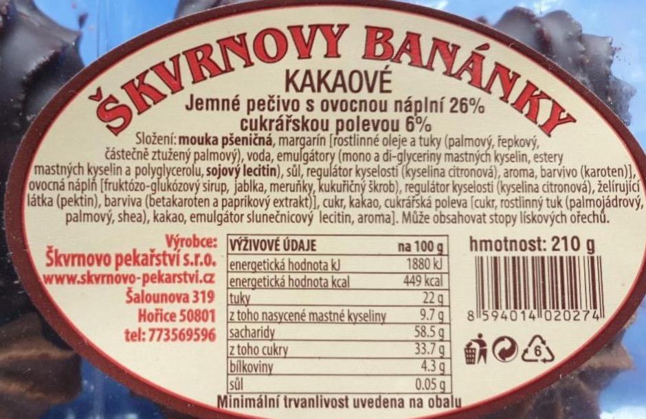 Fotografie - Kakaové banánky meruňkové Škvrnovo pekařství s.r.o.