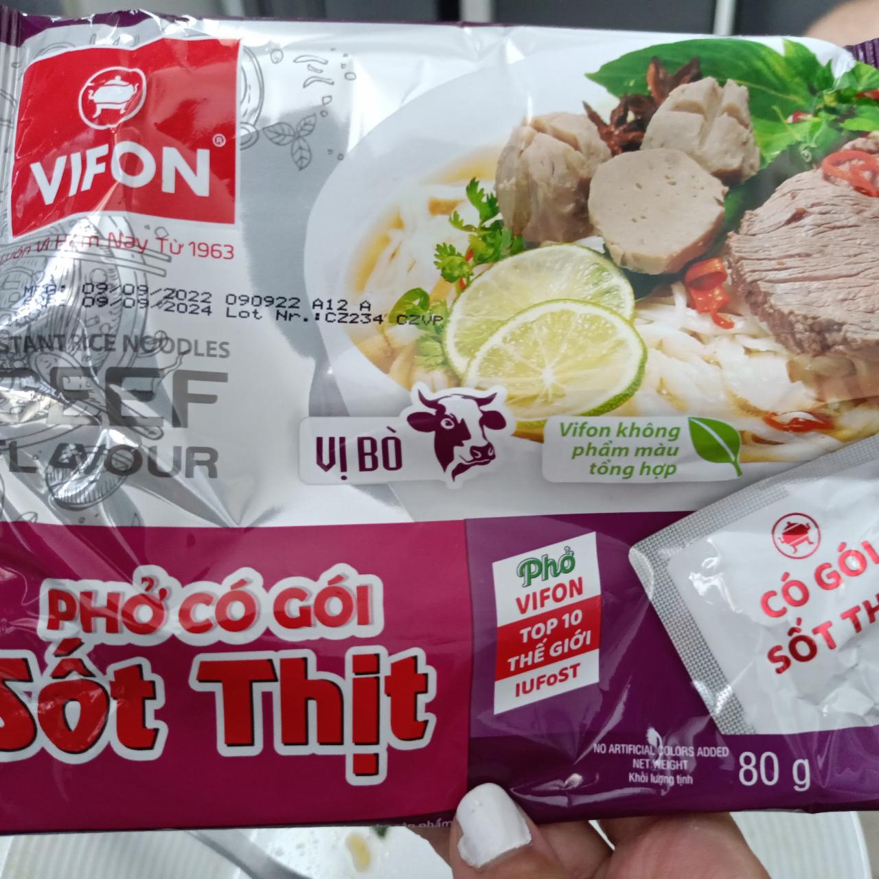 Fotografie - Phở Có Gói Xốt Thịt Vị Bò Beef flavour Vifon