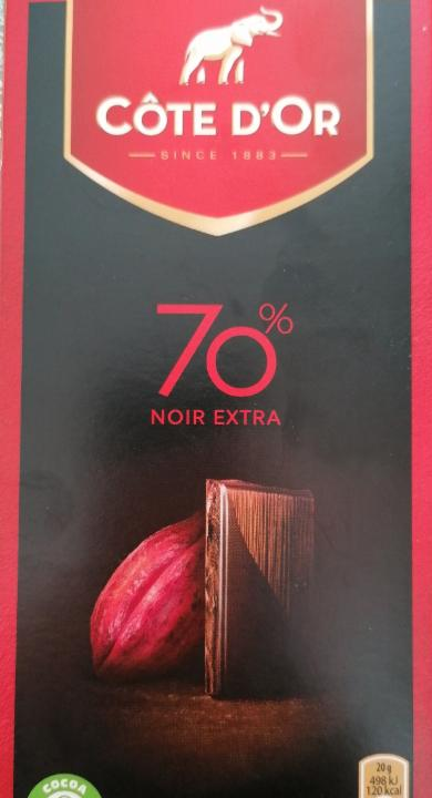 Fotografie - čokoláda 70% noir extra Côte d´OR