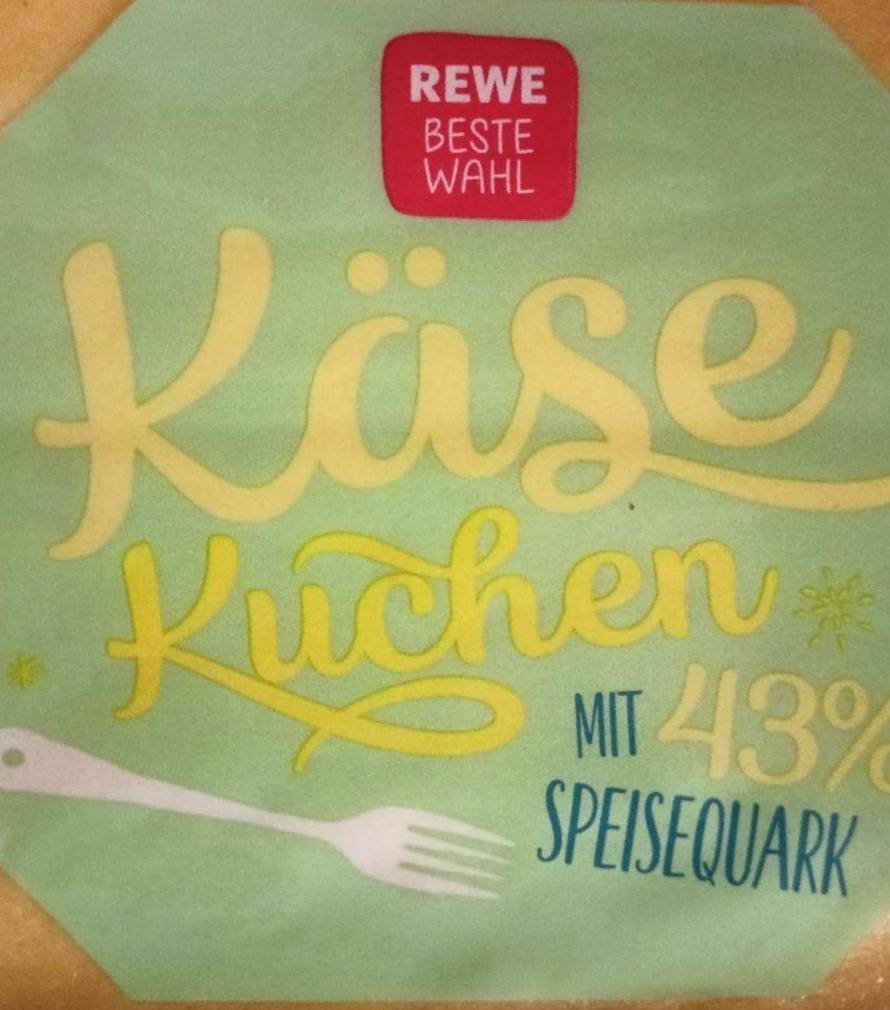 Fotografie - Käse Kuchen mit 43% speisequark Rewe