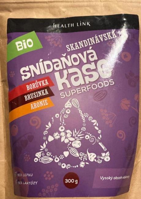 Fotografie - Bio skandinávská snídaňová kaše Superfoods Health Link