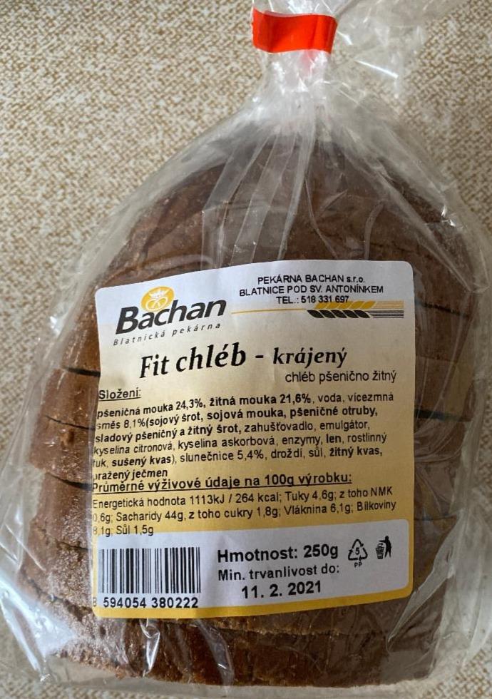 Fotografie - Fit chléb krájený Pekárna Bachan