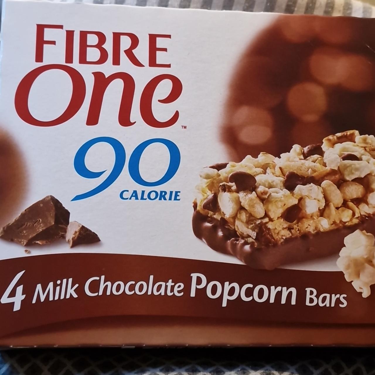 Fotografie - Milk chocolate Popcorn bars Fibre One