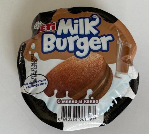 Fotografie - Milk Burger kakao a med ETi
