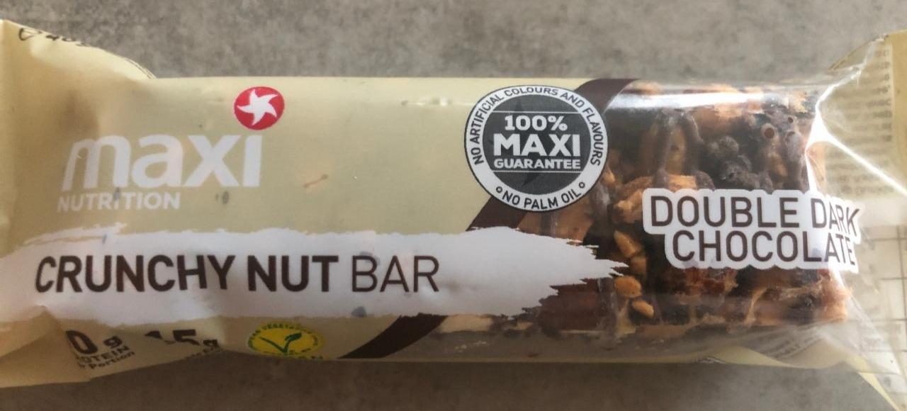 Fotografie - Crunchy Nut Bar Double Dark Chocolate Maxi Nutrition