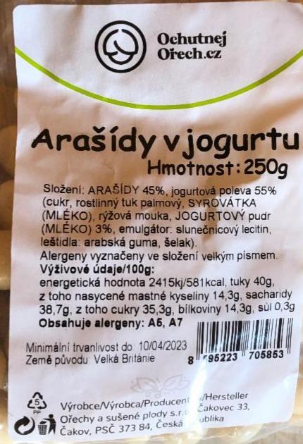 Fotografie - Arašídy v jogurtu OchutnejOřech.cz