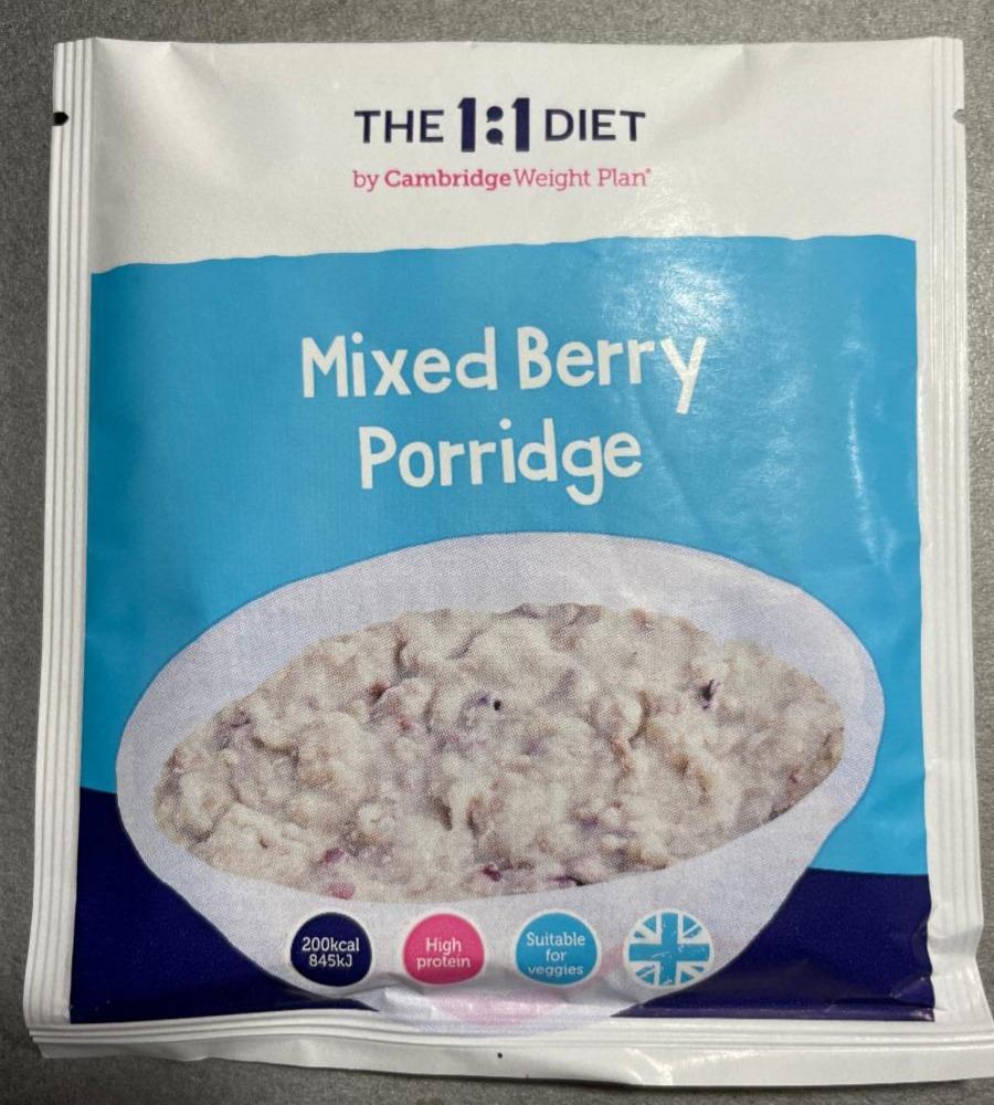 Fotografie - The 1:1 diet Mixed Berry Porridge Cambridge Weight Plan