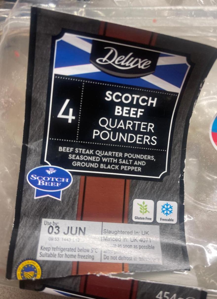 Fotografie - Scotch Beef Quarter Pounders Deluxe