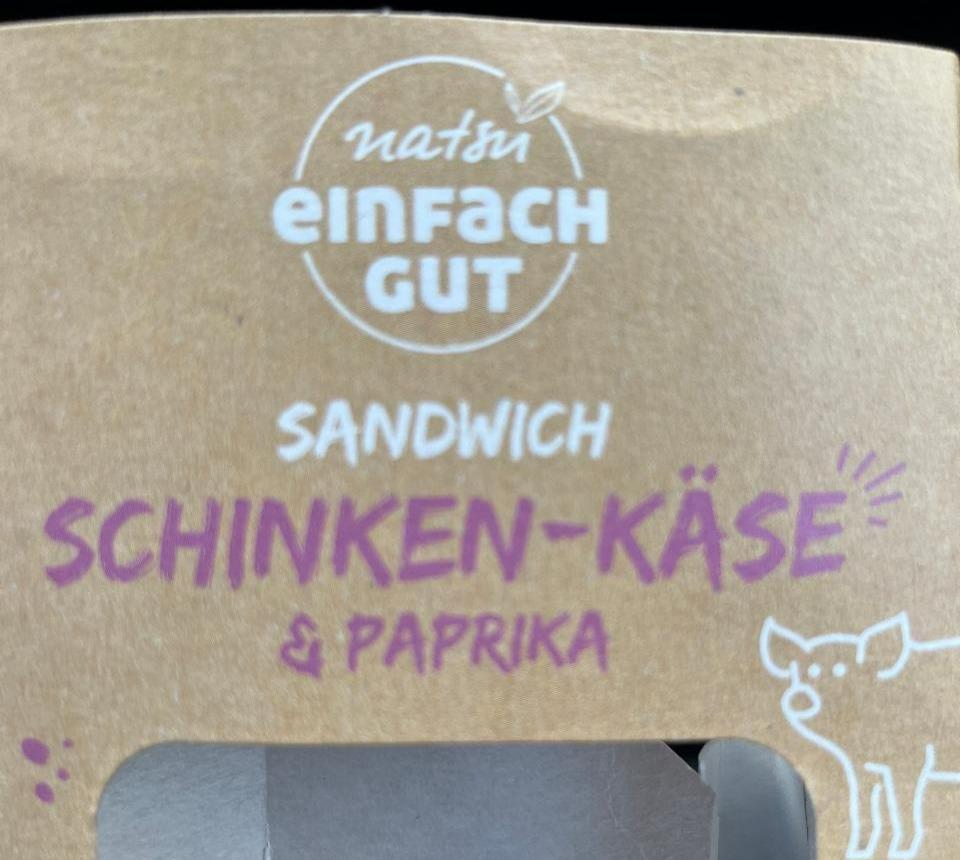 Fotografie - Einfach gut Sandwich Schinken-Käse & Paprika Natsu