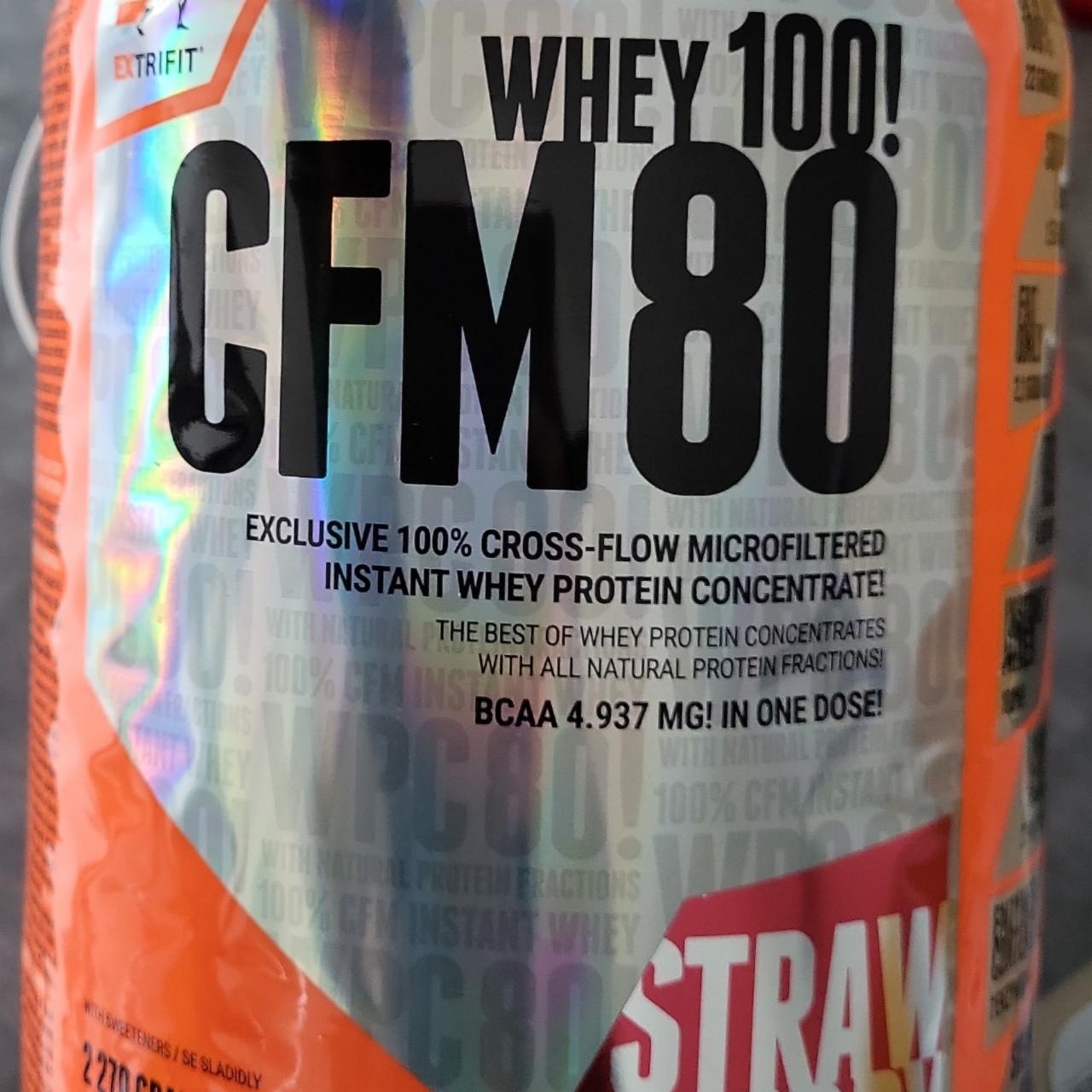 Fotografie - Whey 100! CFM 80 protein Strawberry Extrifit