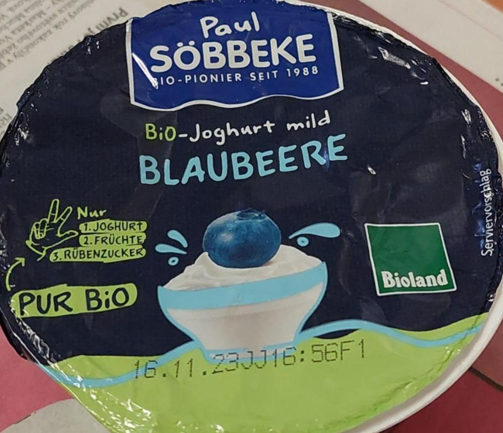 Fotografie - Bio-Joghurt mild Blaubeere Paul Söbbeke Bioland