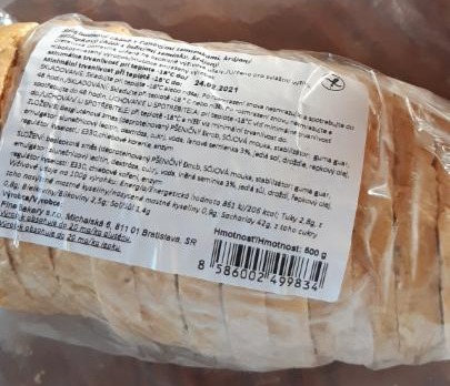 Fotografie - Bezlepkový chléb s lněnými semínky, krájený Fine Bakery